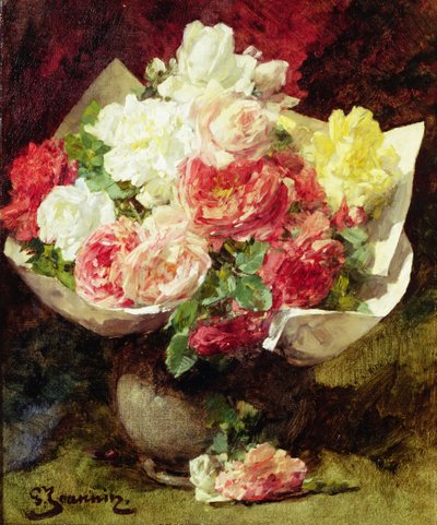 Flowers in a Vase by Georges Jeannin